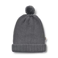 Wheat beanie Alphie - Stormy blue